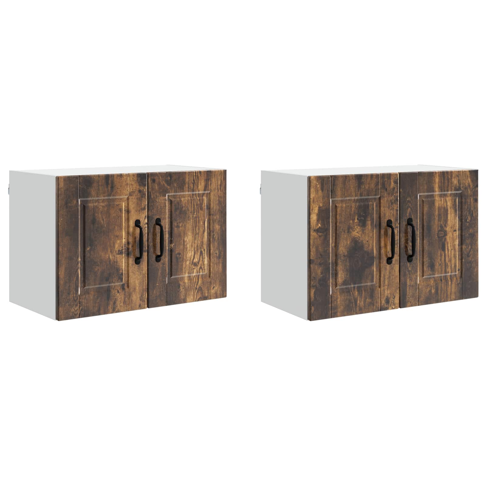 Armadietto a muro PORTO 2 pcs Rovere fumé 60 x 31 x 40 cm | homemem39