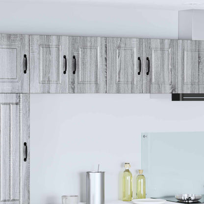 Armadietto a muro PORTO 2 pz Grigio Sonoma Legno ingegnerizzato