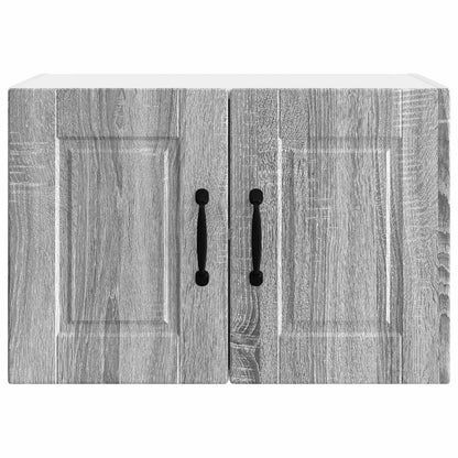 Armadietto a muro PORTO 2 pz Grigio Sonoma Legno ingegnerizzato