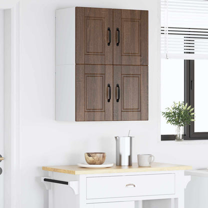 Armadietto a muro PORTO 2 pz Rovere Marrone