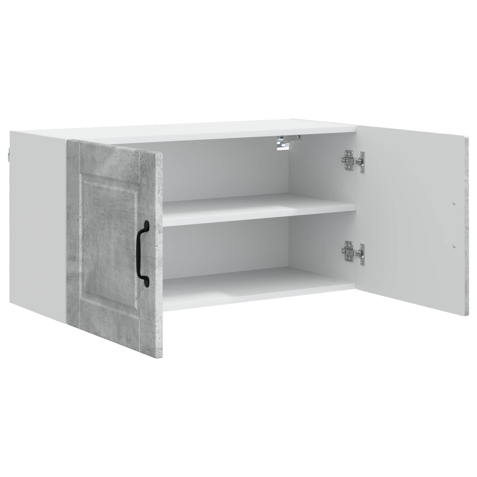 Mobile da cucina con lo scaffale Grigio cemento 80 x 31 x 40 cm | homemem39