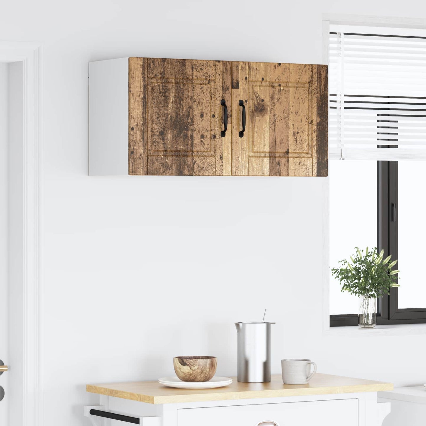 Armadietto a muro PORTO Legno vecchio 80 x 31 x 40 cm