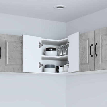 Mobile angolare per parete PORTO Grigio cemento 57 x 57 x 40 cm