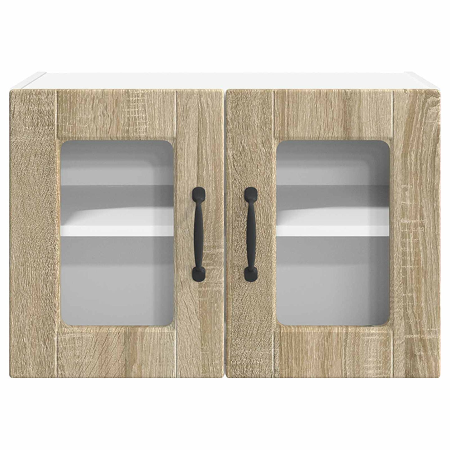 Mobile in vetro da parete PORTO 2 pcs Rovere Sonoma