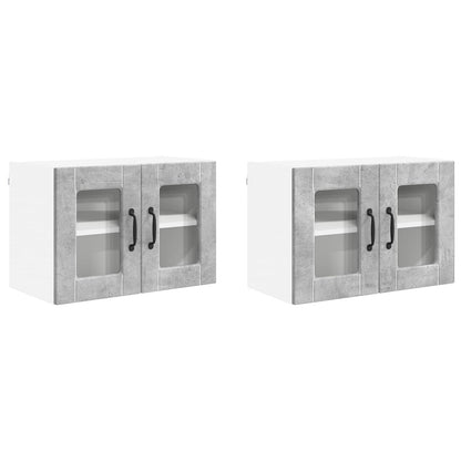 Pannello lavastoviglie 2 pcs Grigio cemento 60 x 31 x 40 cm | homemem39