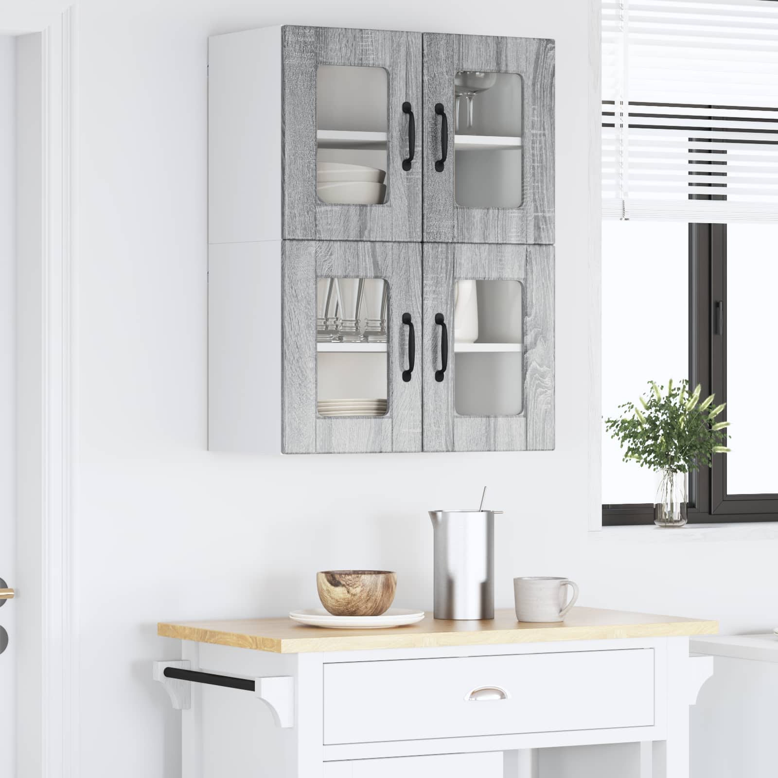 Pannello lavastoviglie 2 pcs Grigio Sonoma 60 x 31 x 40 cm | homemem39