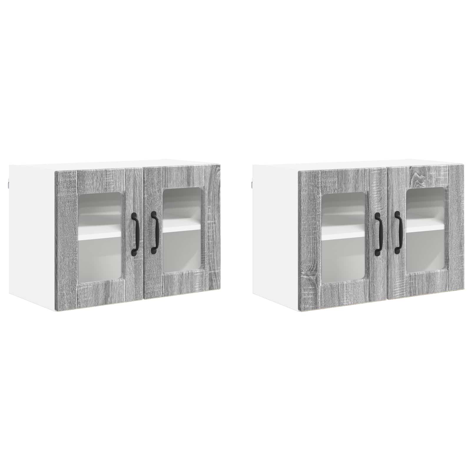 Pannello lavastoviglie 2 pcs Grigio Sonoma 60 x 31 x 40 cm | homemem39