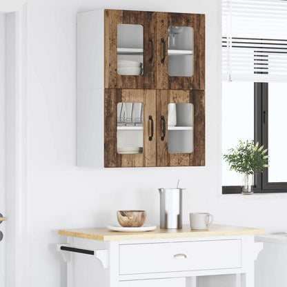 Pannello lavastoviglie 2 pcs Legno vecchio 60 x 31 x 40 cm | homemem39