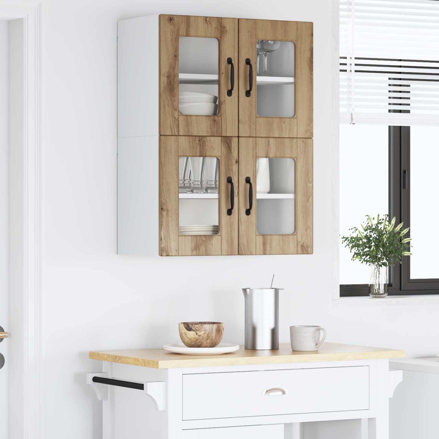 Pannello lavastoviglie 2 pcs Rovere artigianale 60 x 31 x 40 cm | homemem39