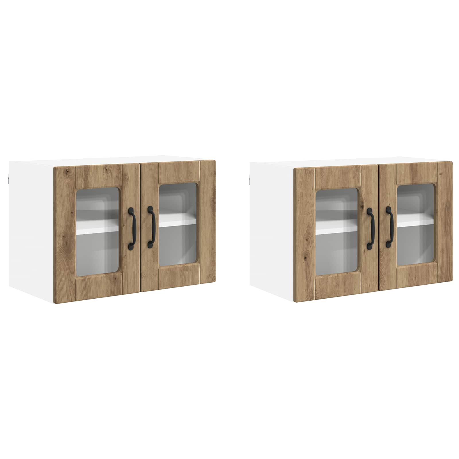 Pannello lavastoviglie 2 pcs Rovere artigianale 60 x 31 x 40 cm | homemem39
