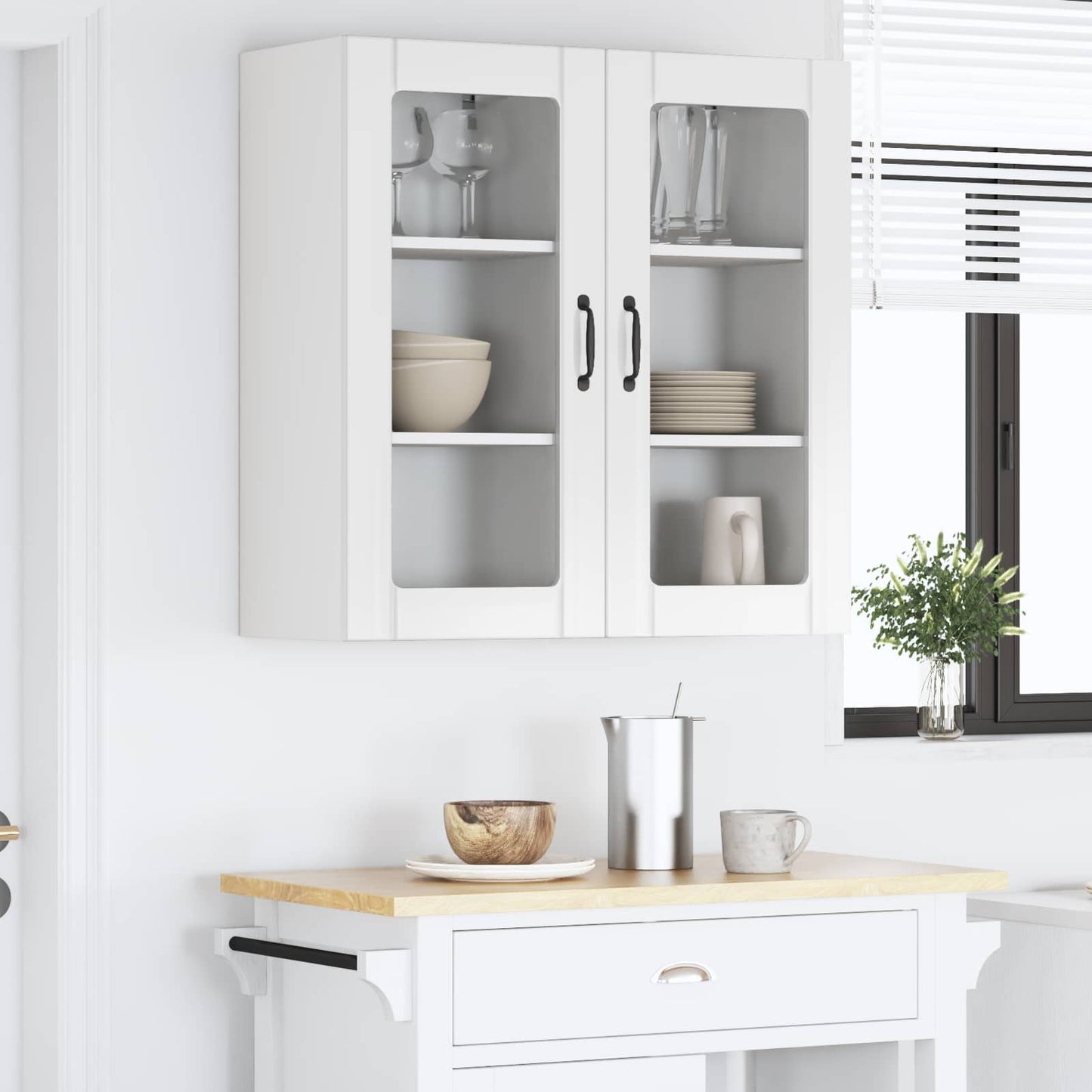 Pannello lavastoviglie 2 pcs Bianco Lucido 40 x 31 x 80 cm | homemem39