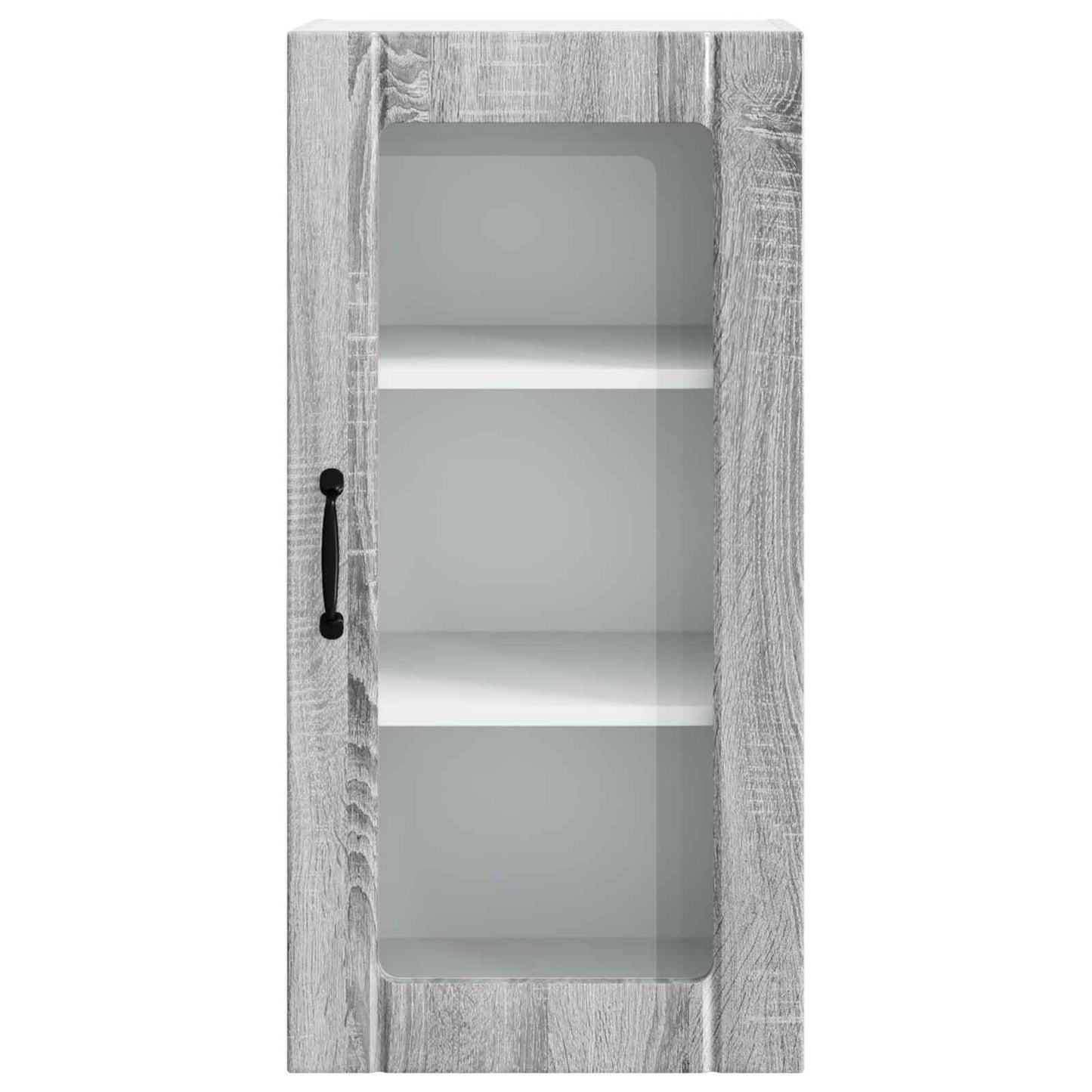 Mobile in vetro da parete PORTO Grigio Sonoma 40 x 31 x 80 cm | homemem39