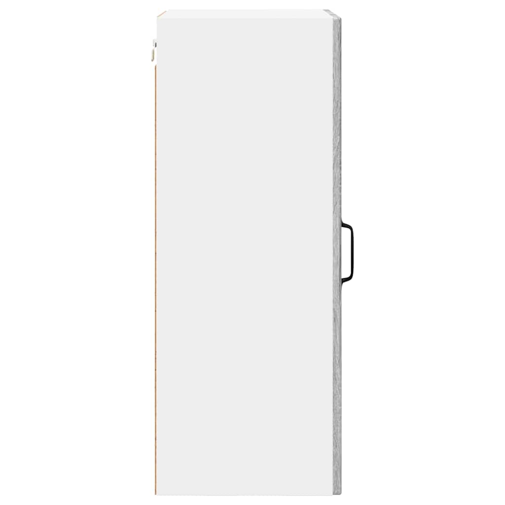 Mobile in vetro da parete PORTO Grigio Sonoma 40 x 31 x 80 cm | homemem39