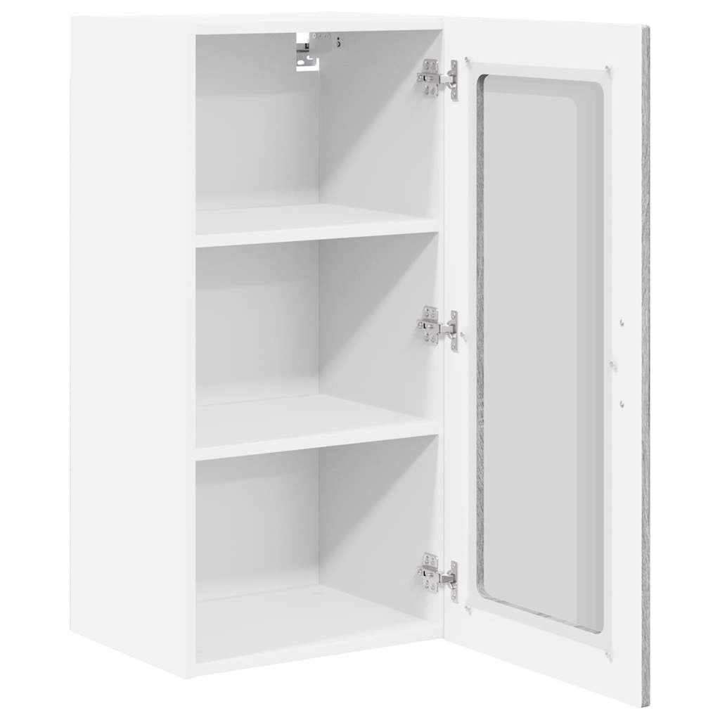Mobile in vetro da parete PORTO 2 pcs Grigio Sonoma | homemem39