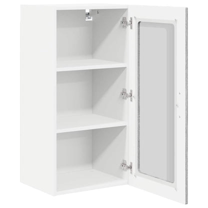 Mobile in vetro da parete PORTO 2 pcs Grigio Sonoma | homemem39