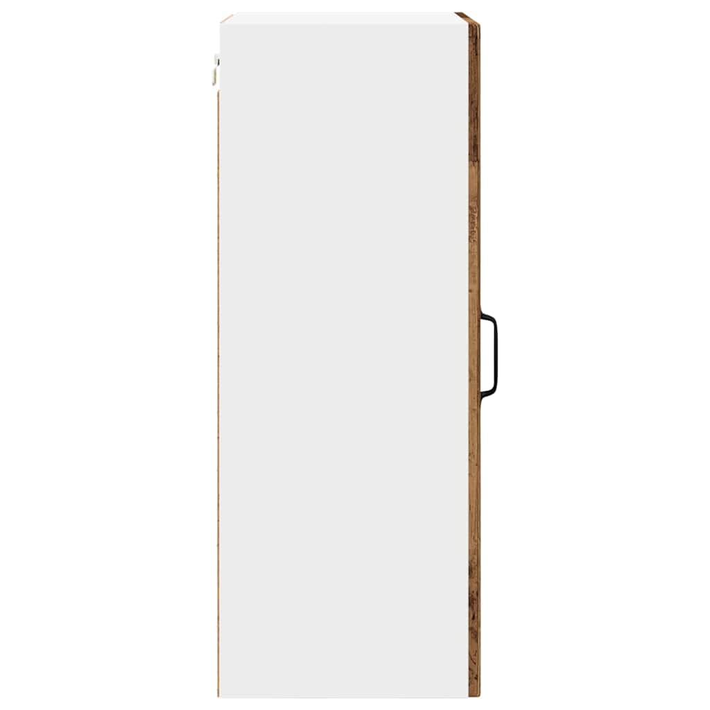 Mobile in vetro da parete PORTO 2 pcs Legno vecchio | homemem39