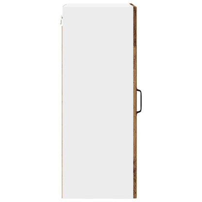 Mobile in vetro da parete PORTO 2 pcs Legno vecchio | homemem39