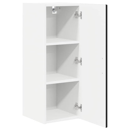 Armadietto a muro PORTO Nero 30 x 31 x 80 cm Legno multistrato | homemem39