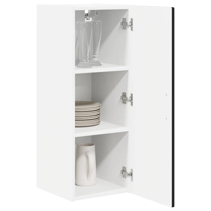 Armadietto a muro PORTO Nero 30 x 31 x 80 cm Legno multistrato | homemem39
