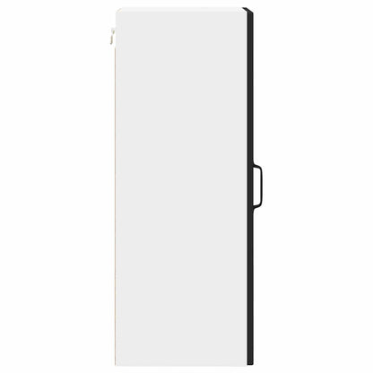 Armadietto a muro PORTO Nero 30 x 31 x 80 cm Legno multistrato | homemem39