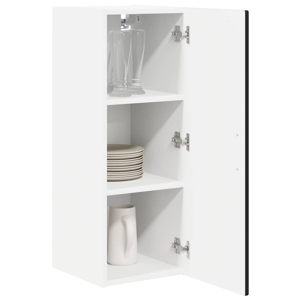 Armadietto a muro PORTO 2 pcs Nero 30 x 31 x 80 cm | homemem39