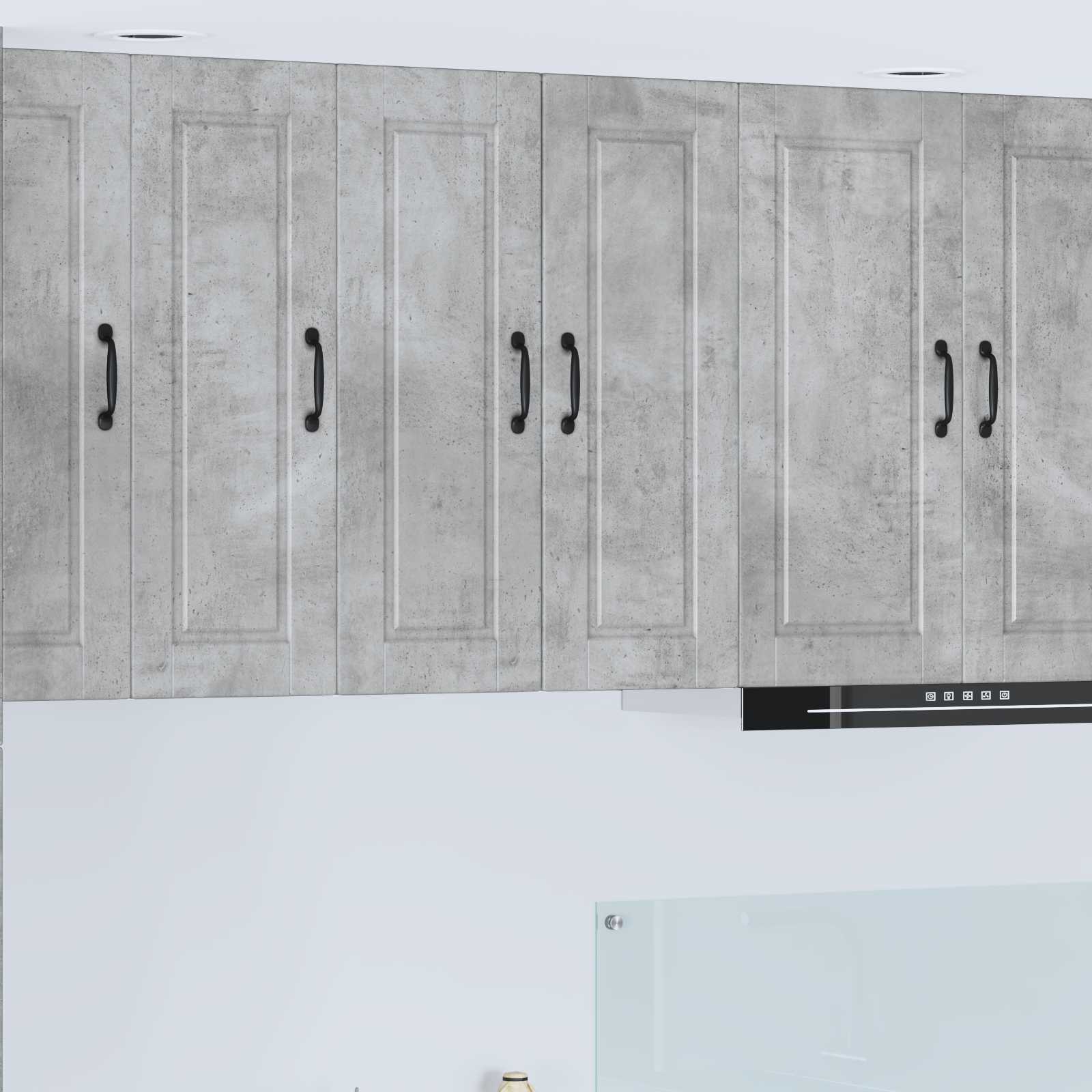Armadietto a muro PORTO 2 pcs Grigio cemento 30 x 31 x 80 cm | homemem39