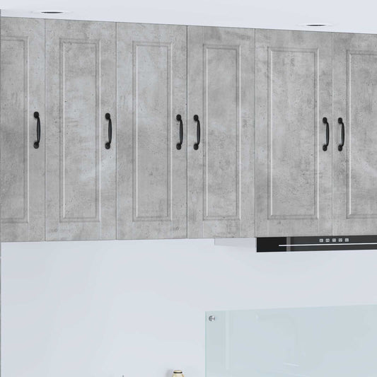 Armadietto a muro PORTO 2 pcs Grigio cemento 30 x 31 x 80 cm | homemem39