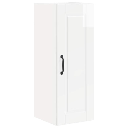 Armadietto a muro PORTO 2 pcs Bianco Lucido 30 x 31 x 80 cm | homemem39
