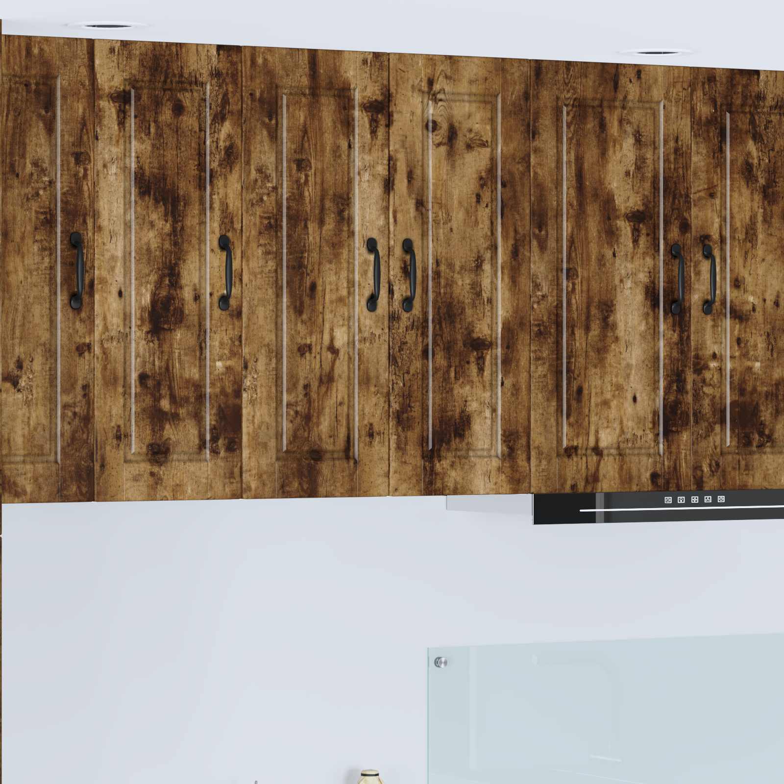 Armadietto a muro PORTO 2 pcs Rovere fumé 30 x 31 x 80 cm | homemem39
