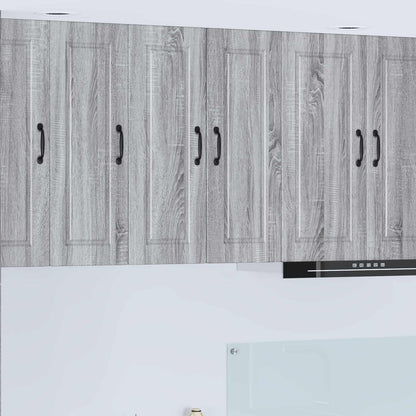 Armadietto a muro PORTO 2 pcs Grigio Sonoma 30 x 31 x 80 cm | homemem39