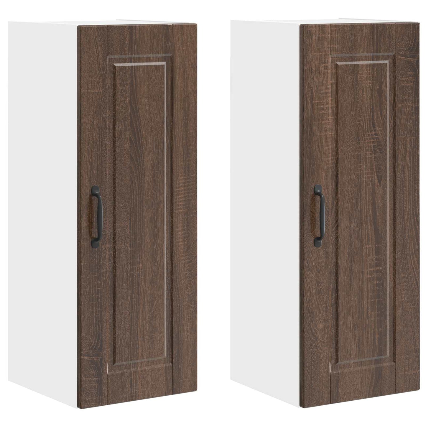 Armadietto a muro PORTO 2 pcs Rovere Marrone 30 x 31 x 80 cm | homemem39
