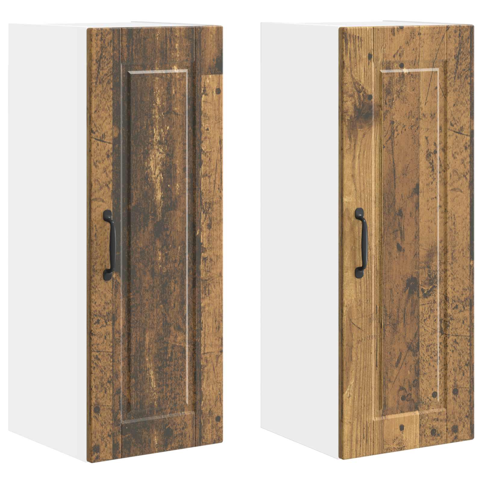 Armadietto a muro PORTO 2 pcs Legno vecchio 30 x 31 x 80 cm | homemem39