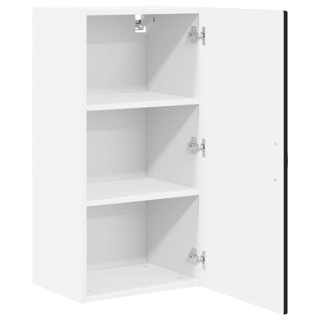 Armadietto a muro PORTO Nero 40 x 31 x 80 cm Legno multistrato | homemem39