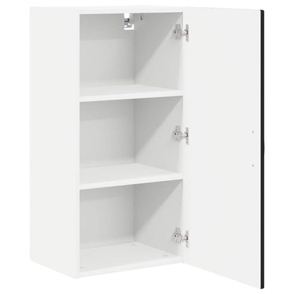 Armadietto a muro PORTO Nero 40 x 31 x 80 cm Legno multistrato | homemem39
