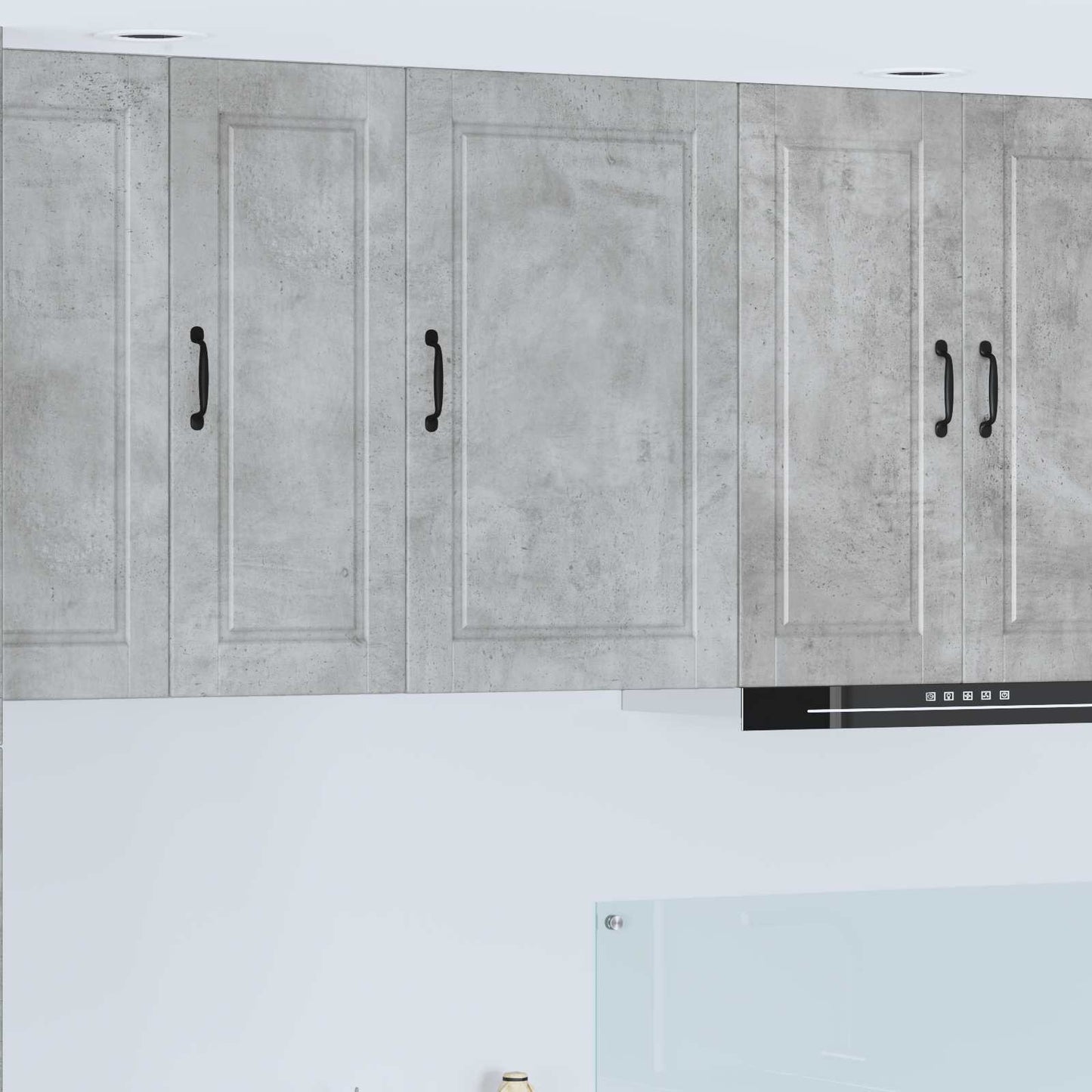 Armadietto a muro PORTO Grigio cemento 50 x 31 x 80 cm | homemem39