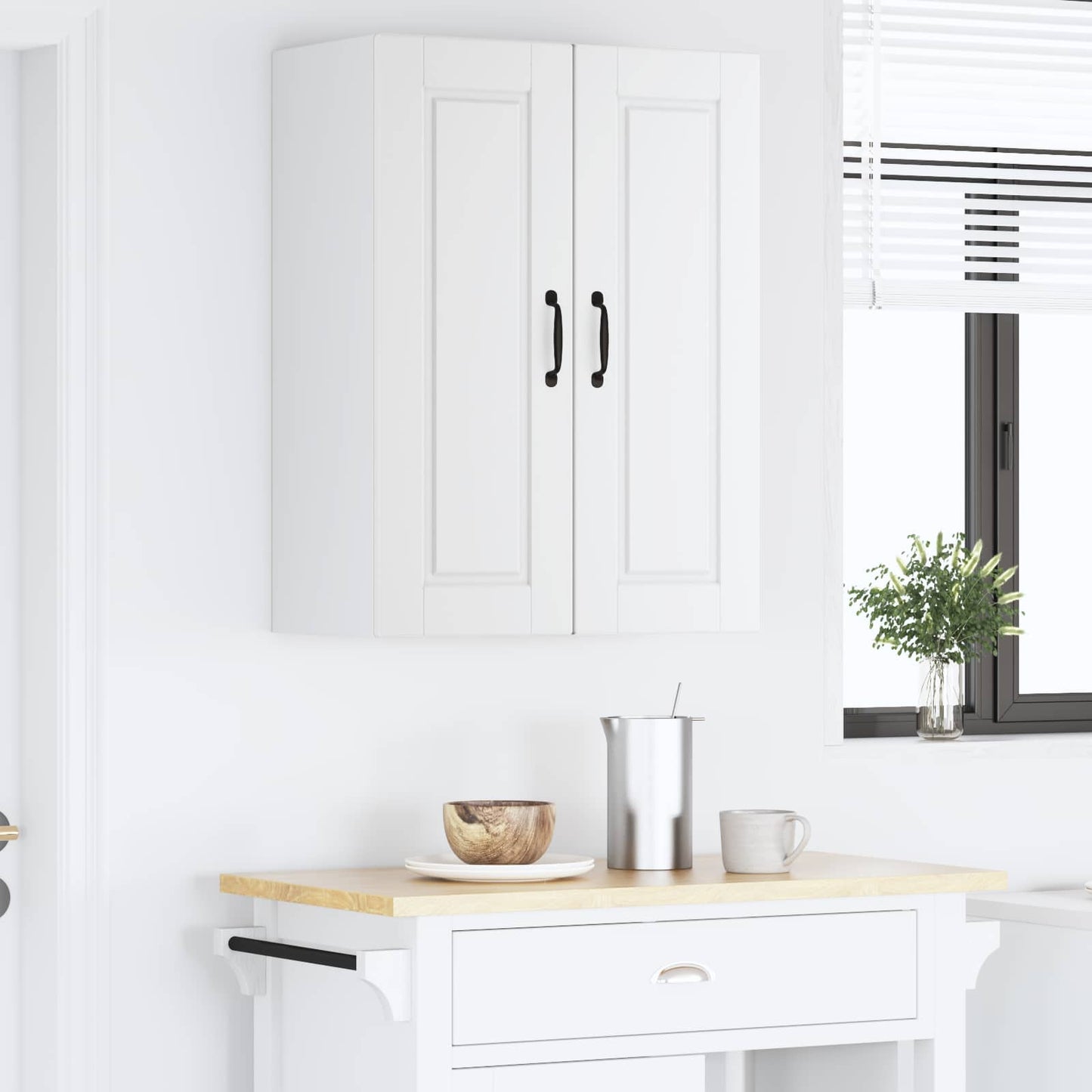 Armadietto a muro PORTO Bianco 60 x 31 x 80 cm | homemem39