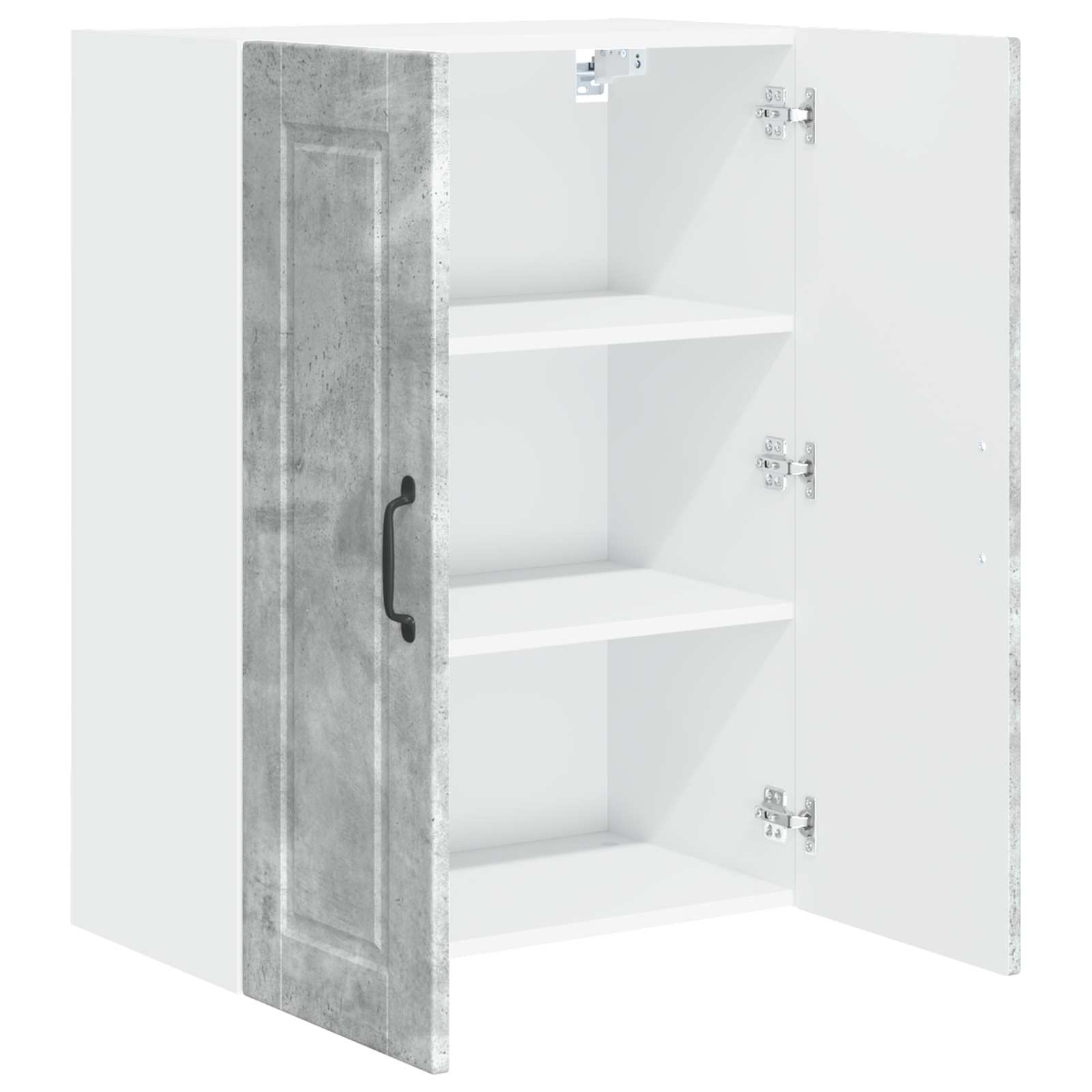 Armadietto a muro PORTO Grigio cemento 60 x 31 x 80 cm | homemem39