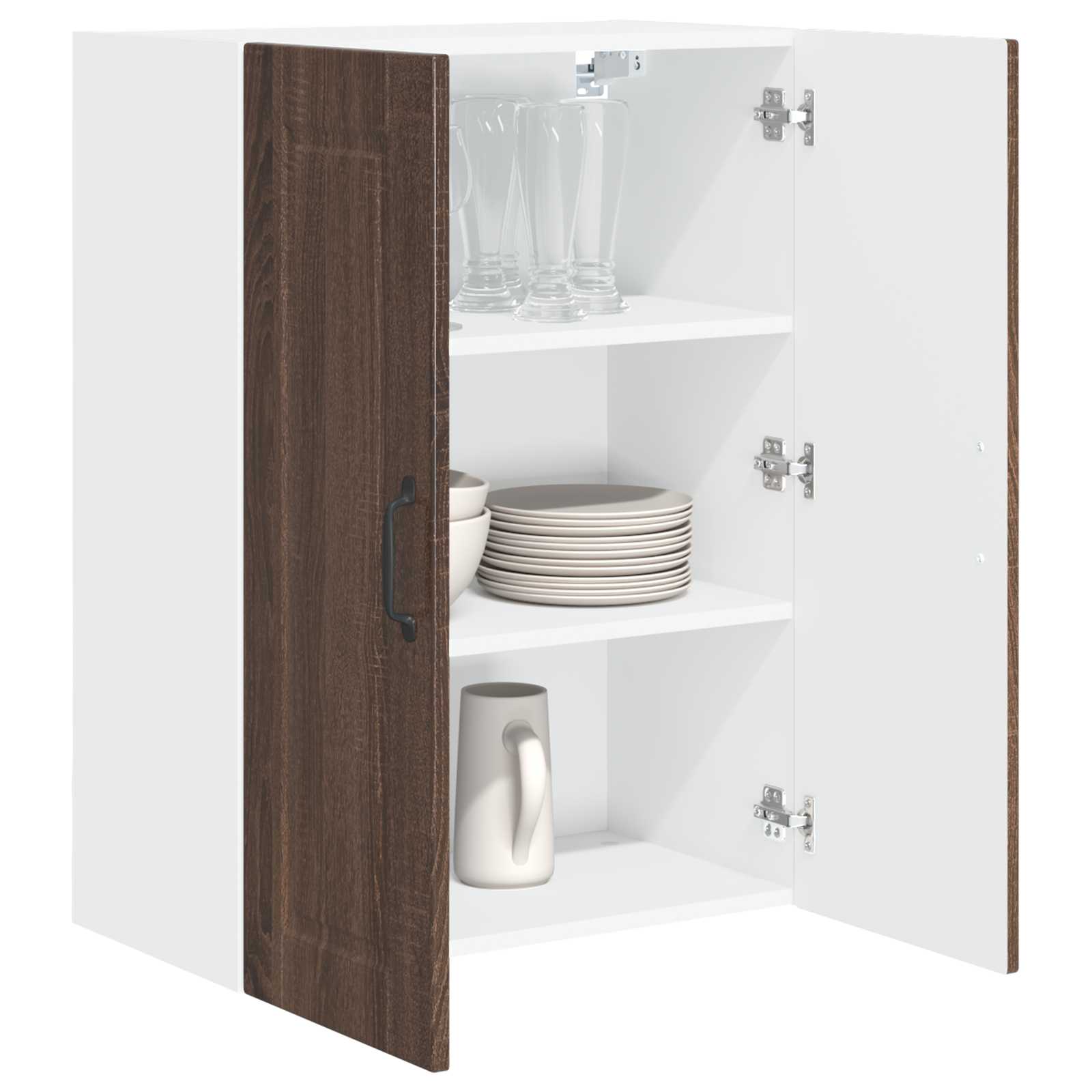Armadietto a muro PORTO Rovere Marrone 60 x 31 x 80 cm | homemem39