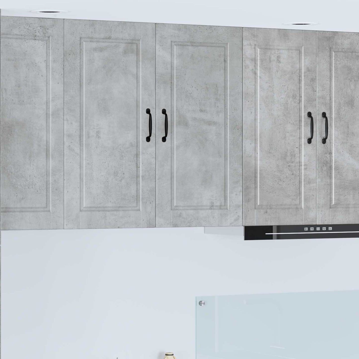 Armadietto a muro PORTO Grigio cemento 80 x 31 x 80 cm | homemem39