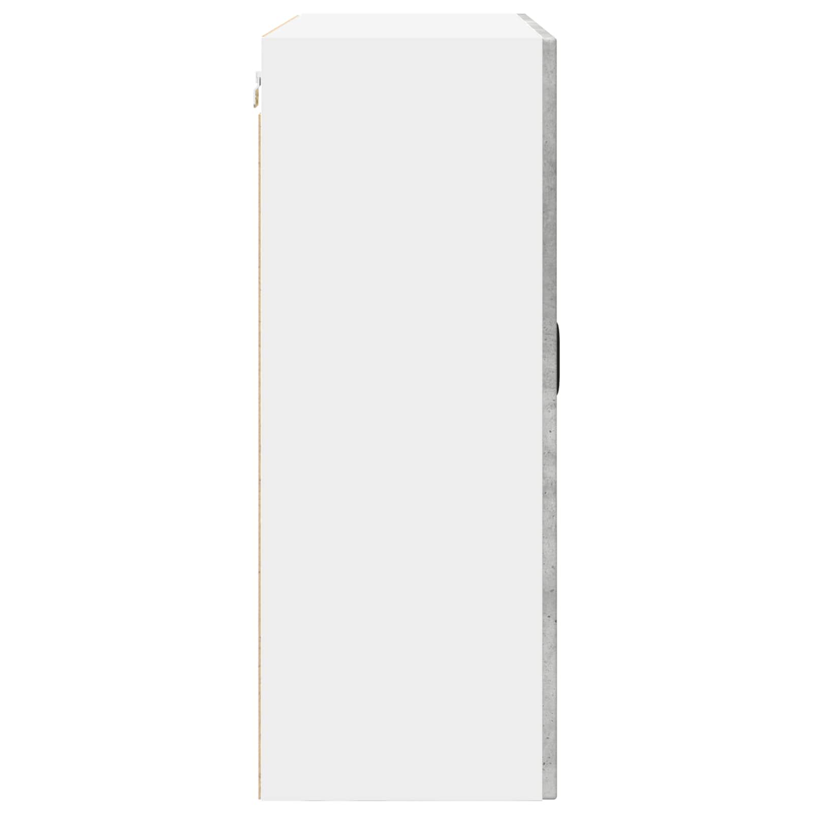 Armadietto a muro PORTO Grigio cemento 80 x 31 x 80 cm | homemem39