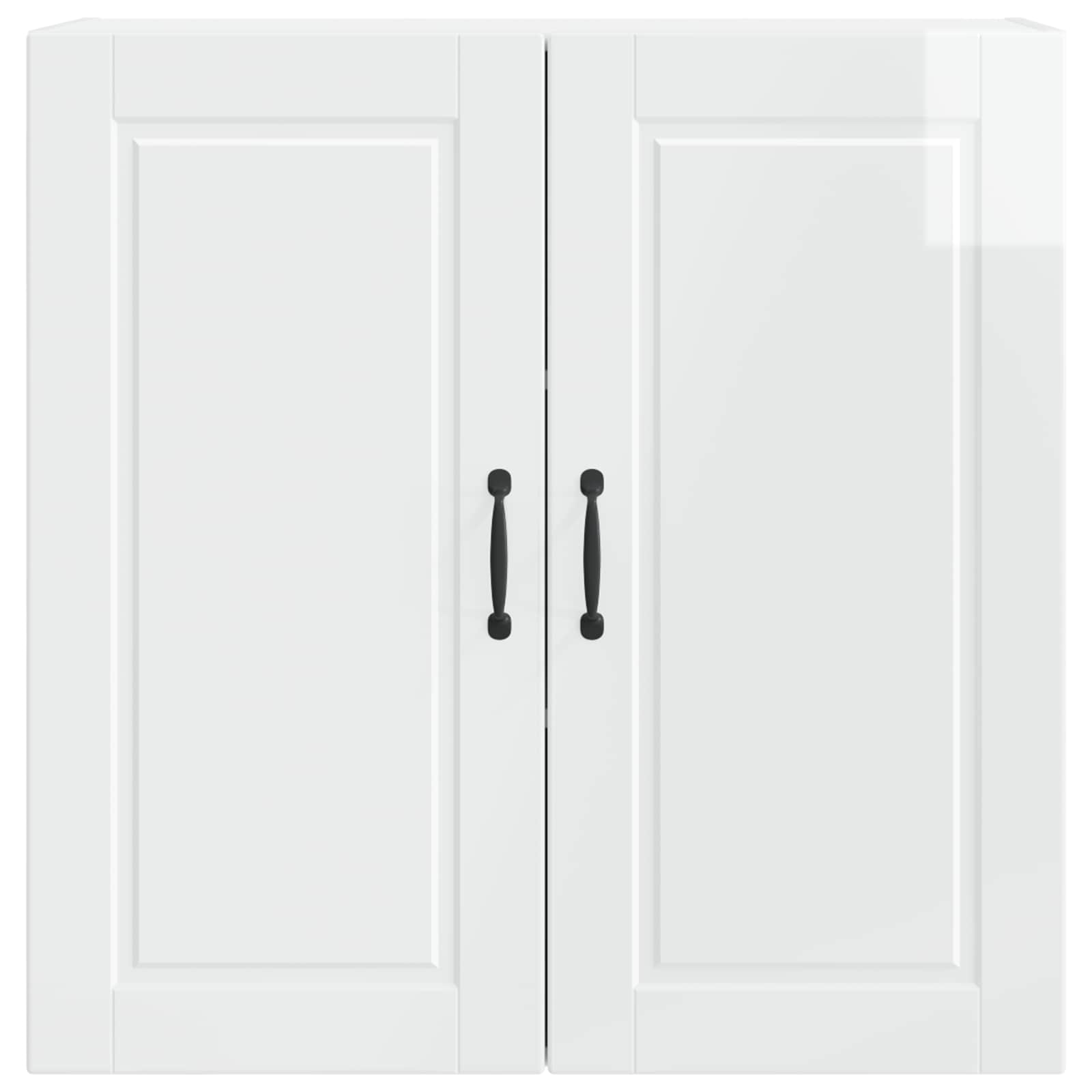 Armadietto a muro PORTO Bianco Lucido 80 x 31 x 80 cm | homemem39