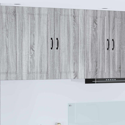 Armadietto a muro PORTO Grigio Sonoma 80 x 31 x 80 cm | homemem39
