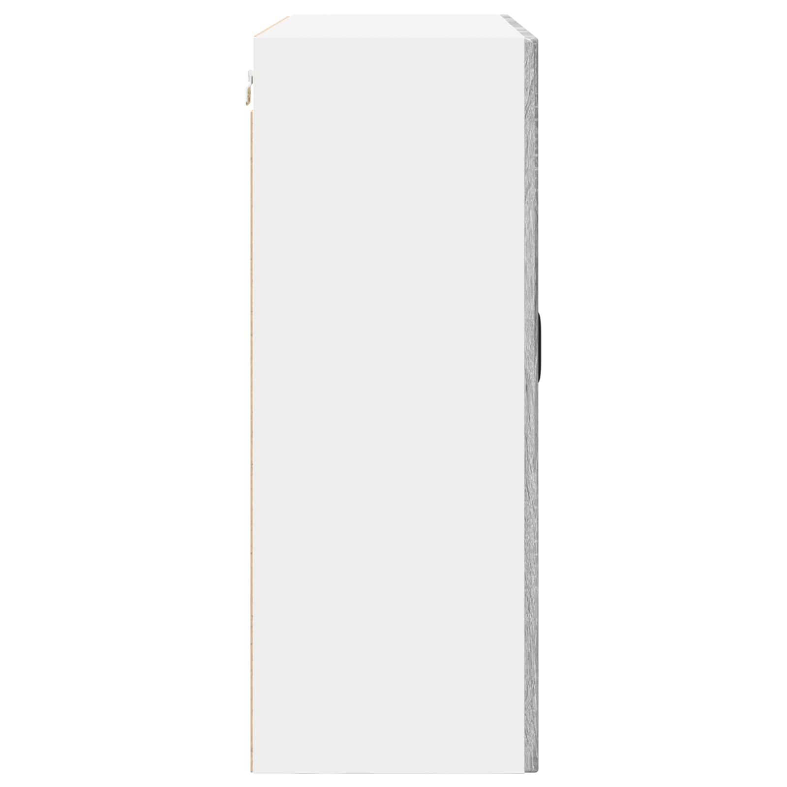 Armadietto a muro PORTO Grigio Sonoma 80 x 31 x 80 cm | homemem39