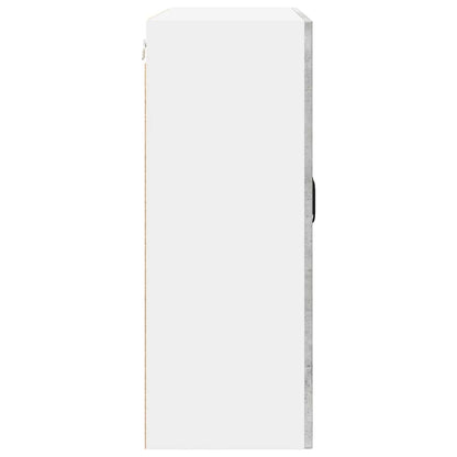 Mobile in vetro da parete PORTO Grigio cemento 80 x 31 x 80 cm | homemem39