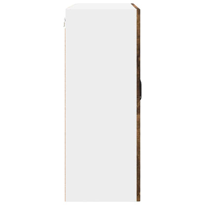 Mobile in vetro da parete PORTO Rovere fumé 80 x 31 x 80 cm | homemem39