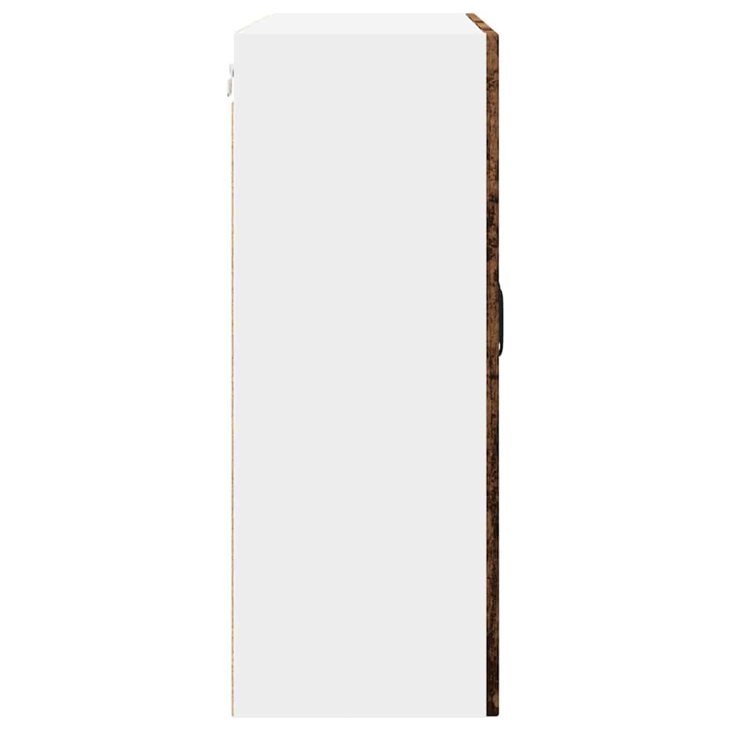Mobile in vetro da parete PORTO Legno vecchio 80 x 31 x 80 cm | homemem39