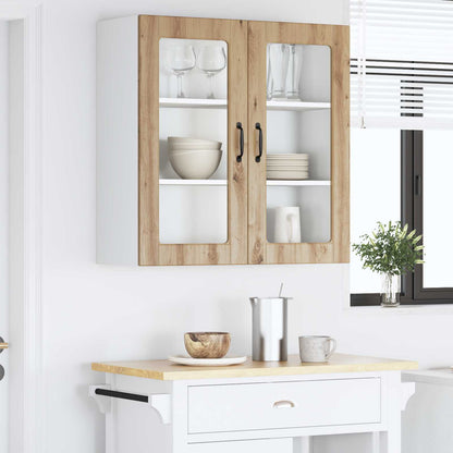 Mobile in vetro da parete PORTO Rovere artigianale | homemem39