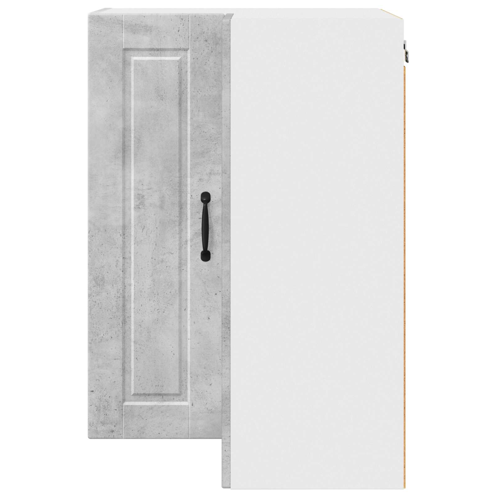 Mobile angolare per parete PORTO Grigio cemento 57 x 57 x 80 cm | homemem39