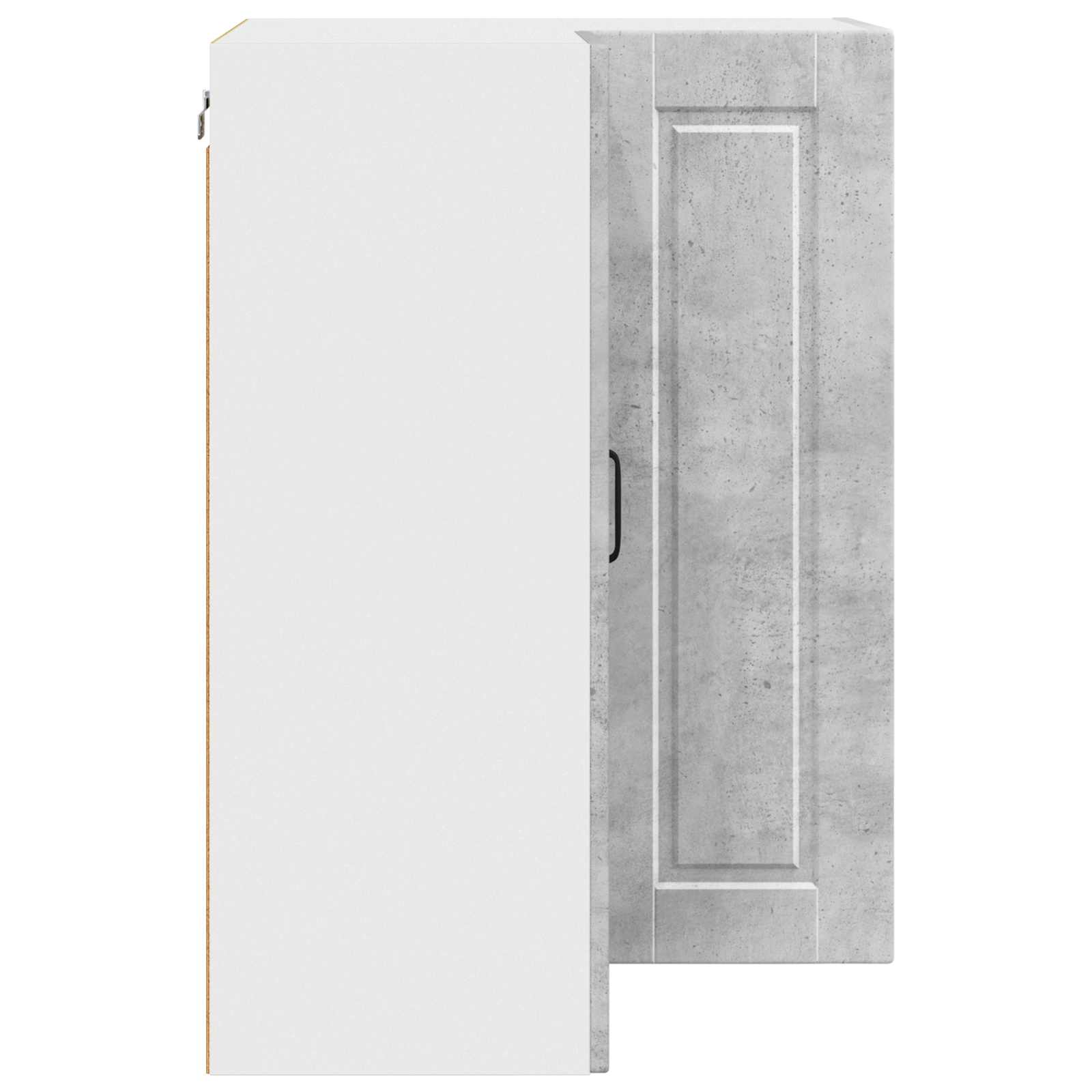 Mobile angolare per parete PORTO Grigio cemento 57 x 57 x 80 cm | homemem39