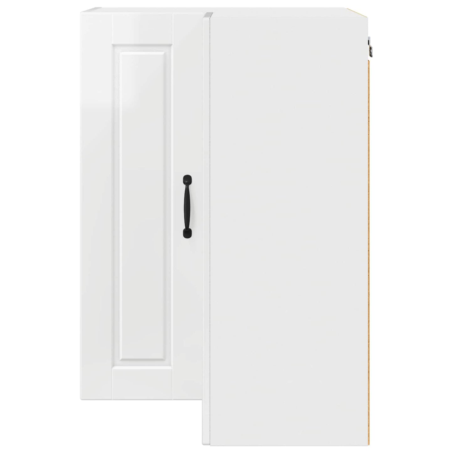 Mobile angolare per parete PORTO Bianco Lucido 57 x 57 x 80 cm | homemem39